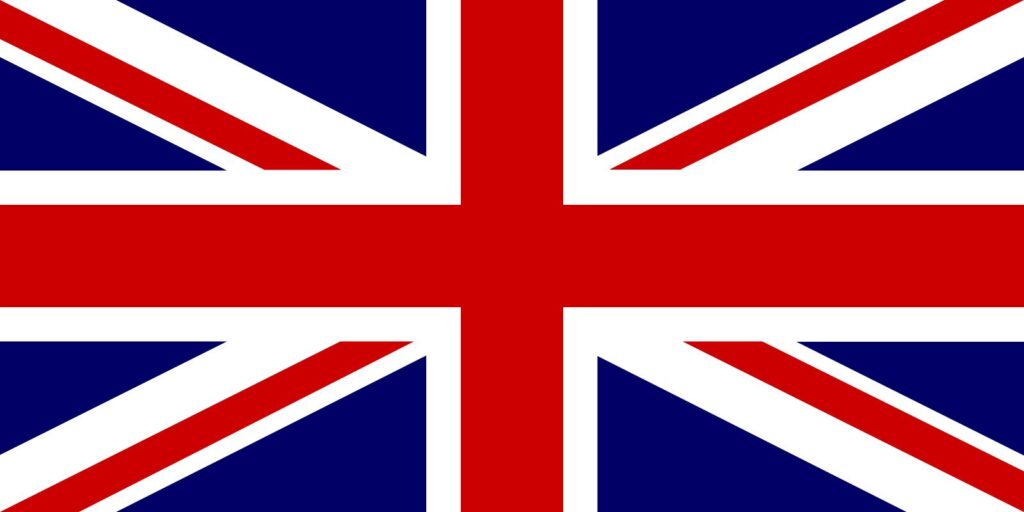 Flagge des Vereinigten Königreichs mit Union Jack